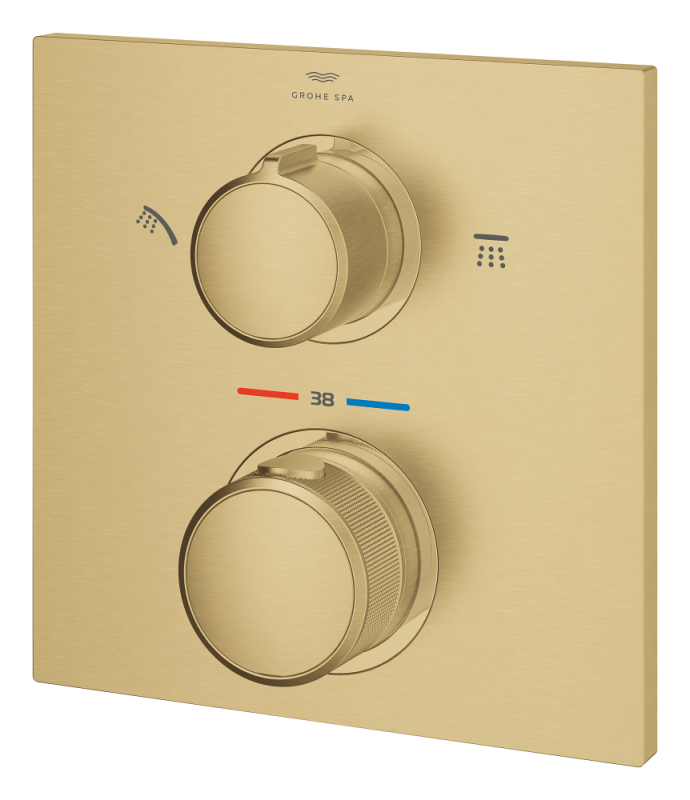 Grohe Allure Thermostat For Concealed İnstallation With 2 - Way Diverter Head Shower/Hand Shower - 29181GN2 - 4