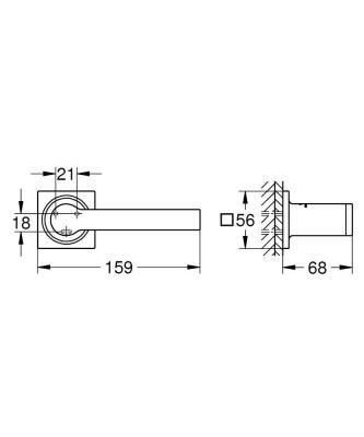 Grohe Allure Tuvalet Kağıtlığı, Kapaksız, Altın - 40279GL1 - 2
