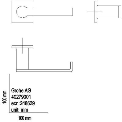 Grohe Allure Tuvalet Kağıtlığı, Kapaksız, Paslanmaz Çelik - 40279DC1 - 2