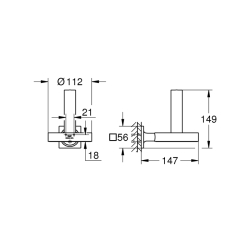 Grohe Allure Yedek Tuvalet Kağıtlığı - 40956001 - 2
