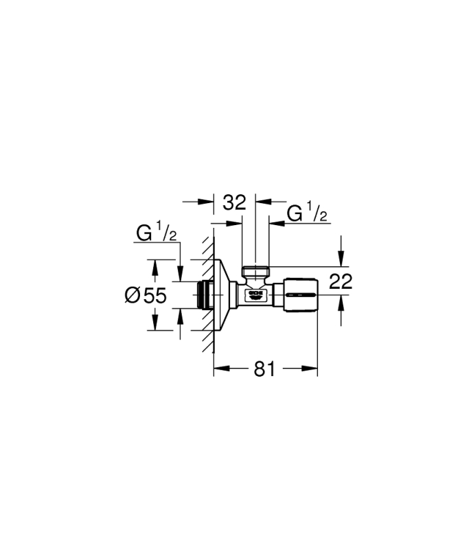 Grohe Angle Valve Ara Musluk - 22043000 - 3