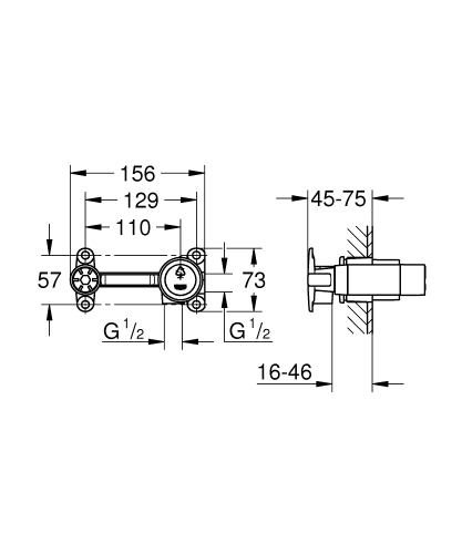 Grohe Ankastre İç Gövde - 32635000 - 3