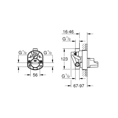 Grohe Ankastre İç Gövde - 33963000 - 2