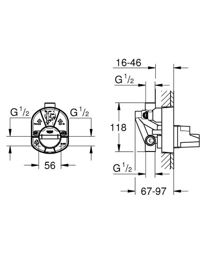 Grohe Ankastre İç Gövde - 33963000 - 3