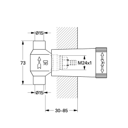 Grohe Ankastre Kumanda İçin İç Gövde - 29801000 - 2