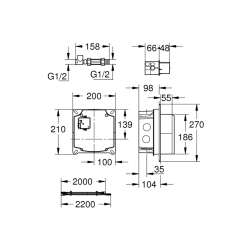 Grohe Ankastre Montaj Kutusu - 36264001 - 2