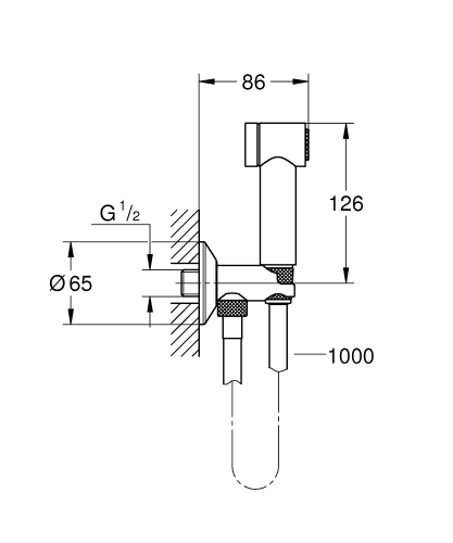 Grohe Aqua Trigger Spray Taharet Duşu Seti - 26840000 - 3