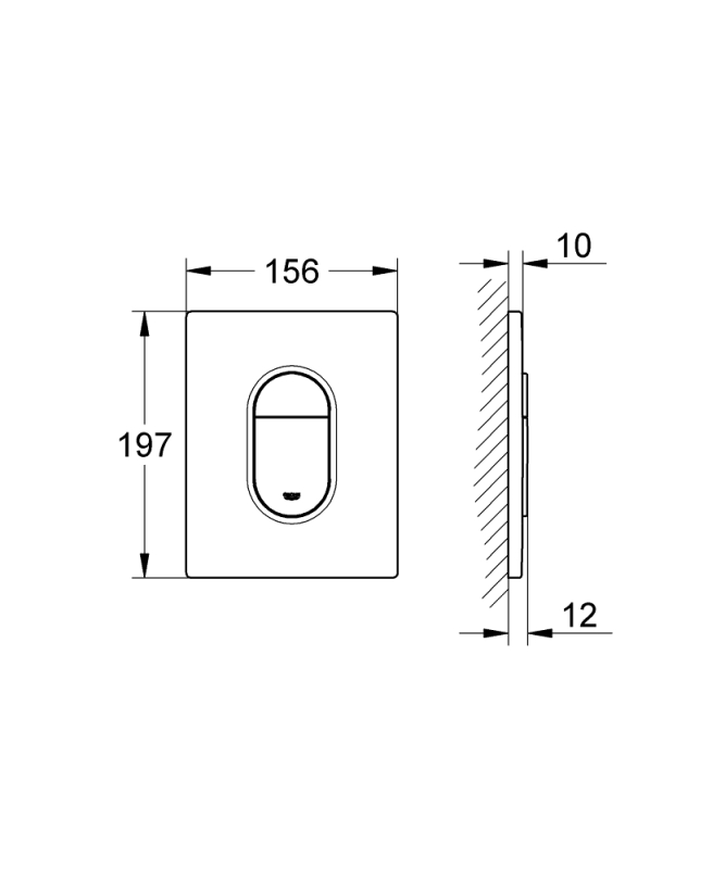 Grohe Arena Cosmopolitan Kumanda Paneli - 38844000 - 3