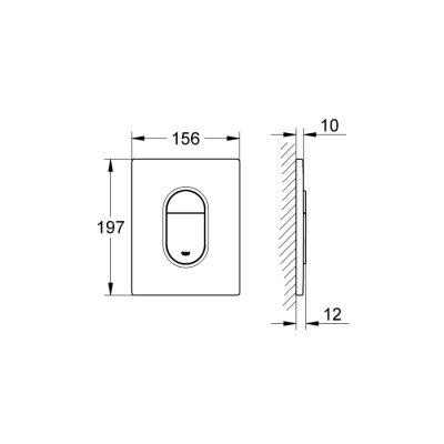 Grohe Arena Cosmopolitan Kumanda Paneli - 38844KV0 - 2