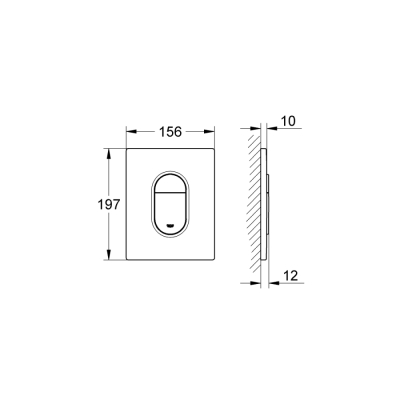 Grohe Arena Cosmopolitan Kumanda Paneli - 38844P00 - 2