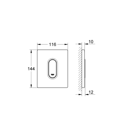 Grohe Arena Cosmopolitan Kumanda Paneli - 38857000 - 2