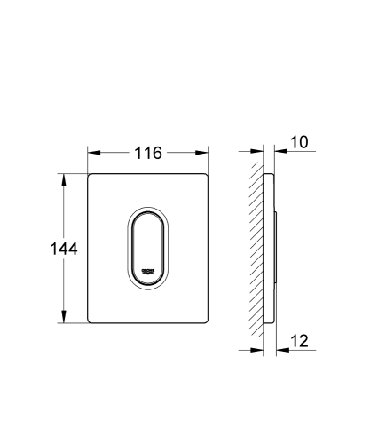 Grohe Arena Cosmopolitan Kumanda Paneli - 38857P00 - 3