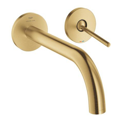 Grohe Atrio 2 Delikli Ankastre Lavabo Bataryası, (Sıva Üstü Grubu), Fırçalı Altın - 29406GN0 - 1