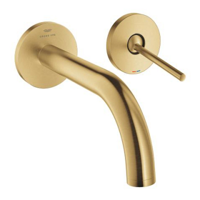 Grohe Atrio 2 Delikli Ankastre Lavabo Bataryası, (Sıva Üstü Grubu), Fırçalı Altın - 29410GN0 - 1