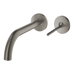 Grohe Atrio 2 Delikli Ankastre Lavabo Bataryası, (Sıva Üstü Grubu), Fırçalı Sert Grafit - 29406AL0 - 2