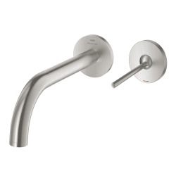 Grohe Atrio 2 Delikli Ankastre Lavabo Bataryası, (Sıva Üstü Grubu), Paslanmaz Çelik - 29406DC0 - 2