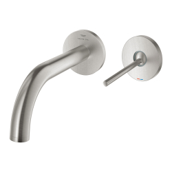 Grohe Atrio 2 Delikli Ankastre Lavabo Bataryası, (Sıva Üstü Grubu), Paslanmaz Çelik - 29410DC0 - 2