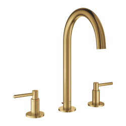 Grohe Atrio 3 Delikli Ankastre Lavabo Bataryası, Sifon Kumandalı, Fırçalı Altın - 20649GN0 - 1