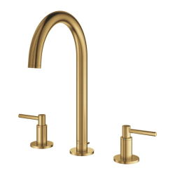 Grohe Atrio 3 Delikli Ankastre Lavabo Bataryası, Sifon Kumandalı, Fırçalı Altın - 20649GN0 - 2