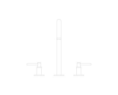 Grohe Atrio 3 Delikli Ankastre Lavabo Bataryası, Sifon Kumandalı, Fırçalı Bakır - 20649DL0 - 2