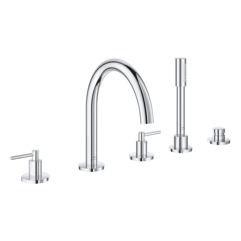Grohe Atrio 5 Delikli Ankastre Küvet Bataryası (Sıva Üstü Grubu) - 29407000 - 2