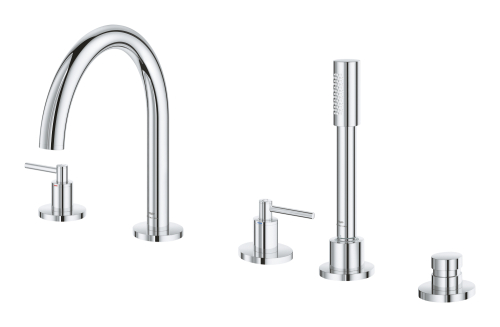 Grohe Atrio 5 Delikli Ankastre Küvet Bataryası (Sıva Üstü Grubu) - 29407000 - 3