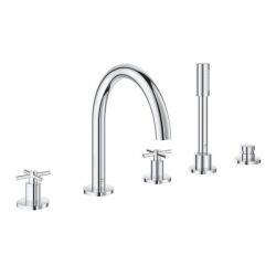 Grohe Atrio 5 Delikli Ankastre Küvet Bataryası (Sıva Üstü Grubu) - 29408000 - 2