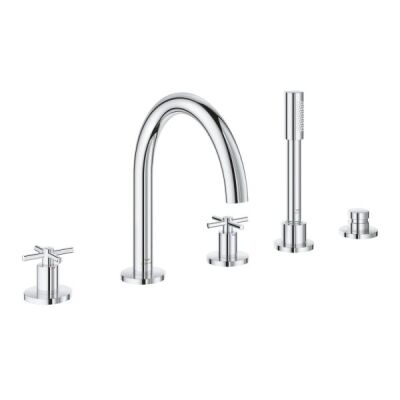 Grohe Atrio 5 Delikli Ankastre Küvet Bataryası (Sıva Üstü Grubu) - 29408000 - 2