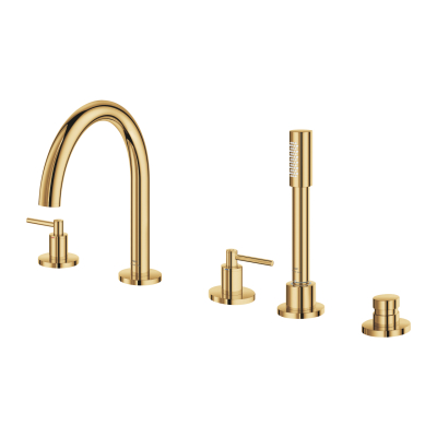 Grohe Atrio 5 Delikli Ankastre Küvet Bataryası (Sıva Üstü Grubu), Altın - 29407GL0 - 2