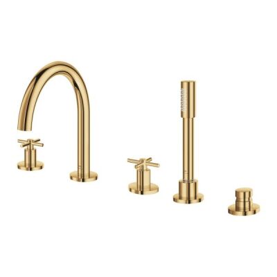 Grohe Atrio 5 Delikli Ankastre Küvet Bataryası (Sıva Üstü Grubu), Altın - 29408GL0 - 1