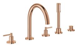 Grohe Atrio 5 Delikli Ankastre Küvet Bataryası (Sıva Üstü Grubu), Bakır - 29407DA0 - 1