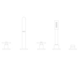 Grohe Atrio 5 Delikli Ankastre Küvet Bataryası (Sıva Üstü Grubu), Fırçalı Bakır - 29408DL0 - 2