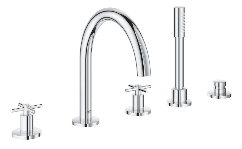 Grohe Atrio 5 Delikli Küvet Bataryası - 19923003 - 1