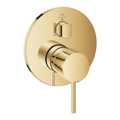 Grohe Atrio Ankastre Banyo/Duş Bataryası (Sıva Üstü Grubu), 3 Yollu, Altın - 24356GL0 - 1