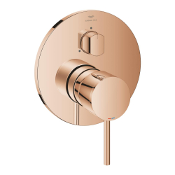 Grohe Atrio Ankastre Banyo/Duş Bataryası (Sıva Üstü Grubu), 3 Yollu, Bakır - 24356DA0 - 1