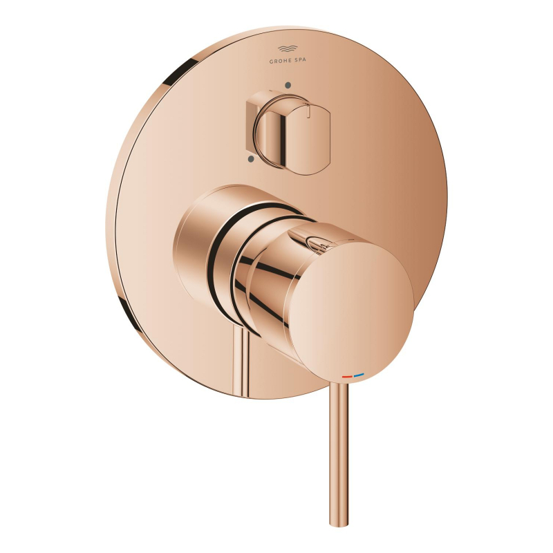 Grohe Atrio Ankastre Banyo/Duş Bataryası (Sıva Üstü Grubu), 3 Yollu, Bakır - 24356DA0 - 2