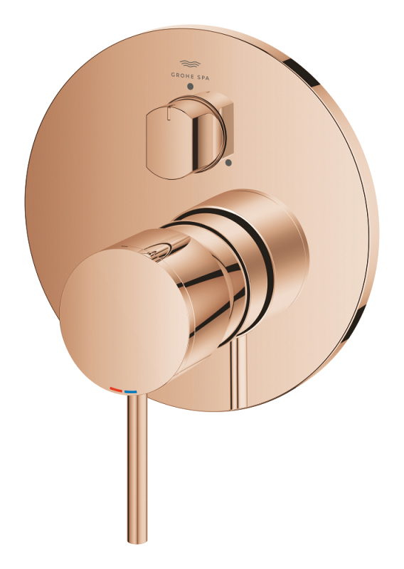 Grohe Atrio Ankastre Banyo/Duş Bataryası (Sıva Üstü Grubu), 3 Yollu, Bakır - 24356DA0 - 3