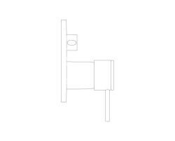 Grohe Atrio Ankastre Banyo/Duş Bataryası (Sıva Üstü Grubu), 3 Yollu, Fırçalı Altın - 24356GN0 - 3