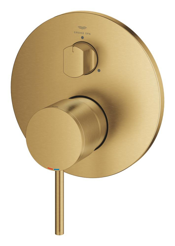 Grohe Atrio Ankastre Banyo/Duş Bataryası (Sıva Üstü Grubu), 3 Yollu, Fırçalı Altın - 24356GN0 - 3