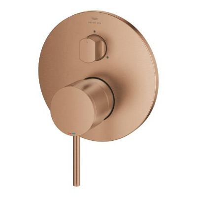 Grohe Atrio Ankastre Banyo/Duş Bataryası (Sıva Üstü Grubu), 3 Yollu, Fırçalı Bakır - 24356DL0 - 2