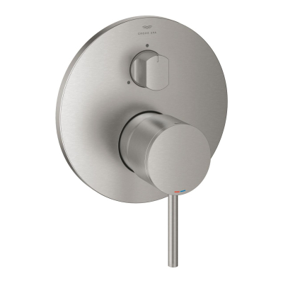 Grohe Atrio Ankastre Banyo/Duş Bataryası (Sıva Üstü Grubu), 3 Yollu, Paslanmaz Çelik - 24356DC0 - 1