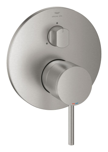 Grohe Atrio Ankastre Banyo/Duş Bataryası (Sıva Üstü Grubu), 3 Yollu, Paslanmaz Çelik - 24356DC0 - 1