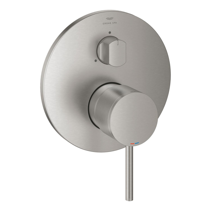 Grohe Atrio Ankastre Banyo/Duş Bataryası (Sıva Üstü Grubu), 3 Yollu, Paslanmaz Çelik - 24356DC0 - 2