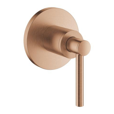 Grohe Atrio Ankastre Stop Valf, Çubuk Volan (Sıva Üstü Grubu), Fırçalı Bakır - 29397DL0 - 1