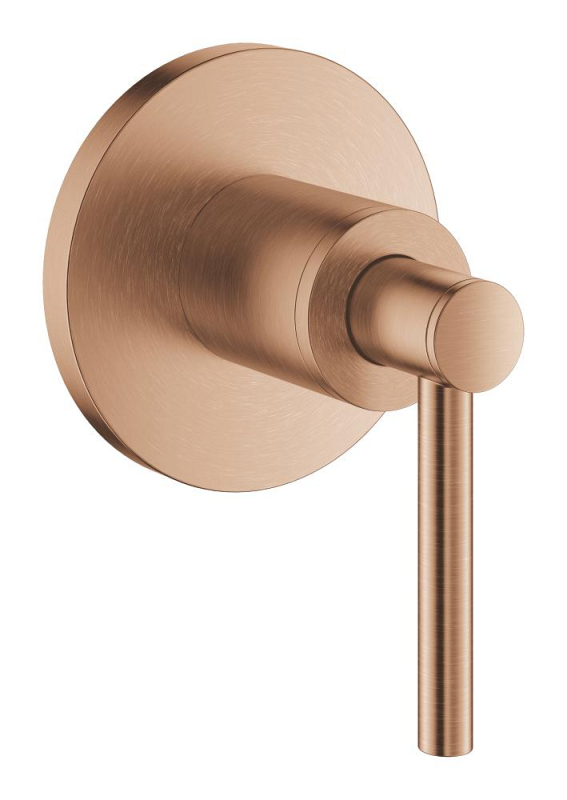 Grohe Atrio Ankastre Stop Valf, Çubuk Volan (Sıva Üstü Grubu), Fırçalı Bakır - 29397DL0 - GROHE