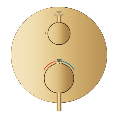 Grohe Atrio Ankastre Termostatik Duş Bataryası (Sıva Üstü Grubu), Tek Çıkışlı, Altın - 24357GL0 - 2