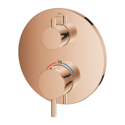 Grohe Atrio Ankastre Termostatik Duş Bataryası (Sıva Üstü Grubu), Tek Çıkışlı, Bakır - 24357DA0 - 3