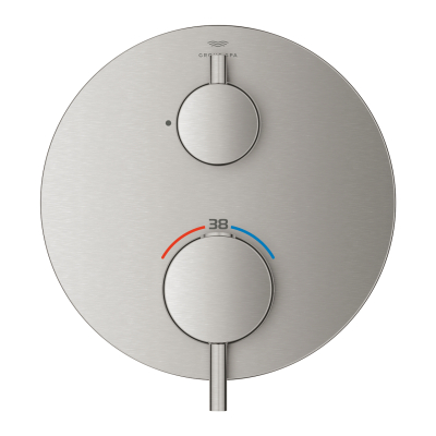 Grohe Atrio Ankastre Termostatik Duş Bataryası (Sıva Üstü Grubu), Tek Çıkışlı, Paslanmaz Çelik - 24357DC0 - 2