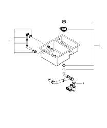 Grohe Atrio Banyo Bataryası, Fırçalı Bakır - 25268DL0 - 2