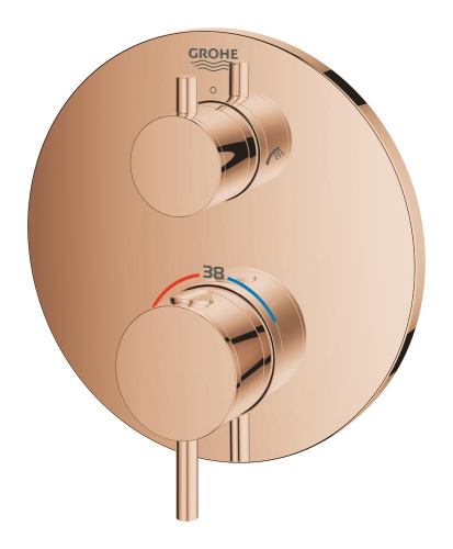 Grohe Atrio Çift Yönlü Ankastre Termostatik Banyo Bataryası - 24138Da3 - 4